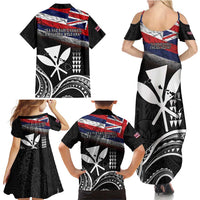 Hawaii Independence Day Family Matching Summer Maxi Dress and Hawaiian Shirt La Kuokoa - Happy 28th November LT14 - Polynesian Pride