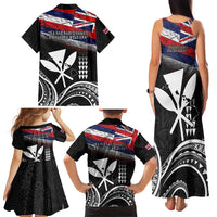 Hawaii Independence Day Family Matching Tank Maxi Dress and Hawaiian Shirt La Kuokoa - Happy 28th November LT14 - Polynesian Pride