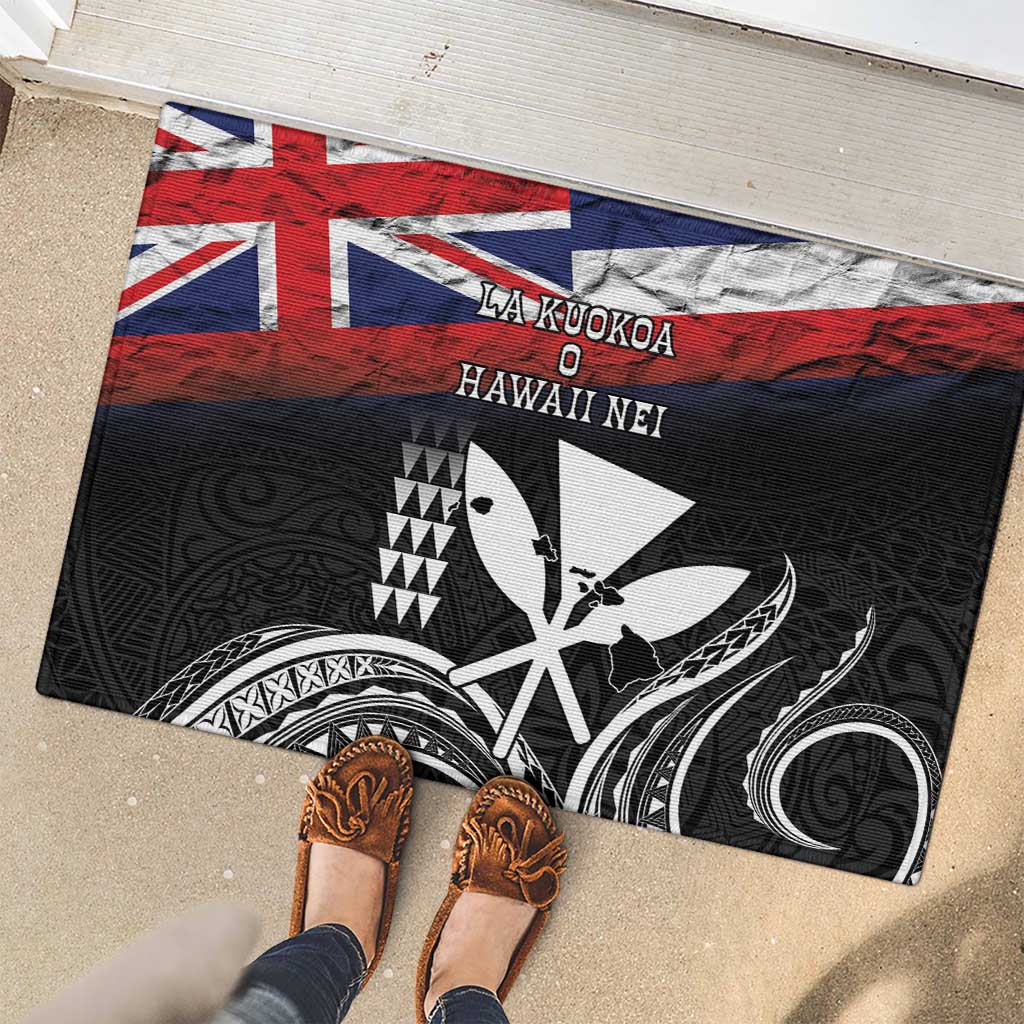 Hawaii Independence Day Rubber Doormat La Kuokoa - Happy 28th November LT14 - Polynesian Pride