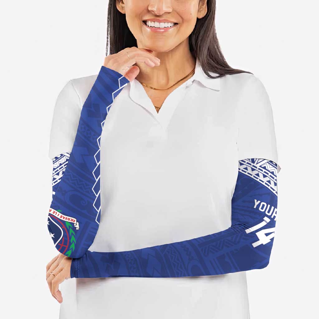 Toa Samoa Rugby Custom Arm Sleeves Go Champions Pacific Samoan Pattern - Polynesian Pride
