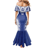 Toa Samoa Rugby Custom Family Matching Mermaid Dress and Hawaiian Shirt Go Champions Pacific Samoan Pattern LT14 - Polynesian Pride