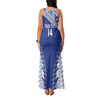 Toa Samoa Rugby Custom Family Matching Tank Maxi Dress and Hawaiian Shirt Go Champions Pacific Samoan Pattern LT14 - Polynesian Pride