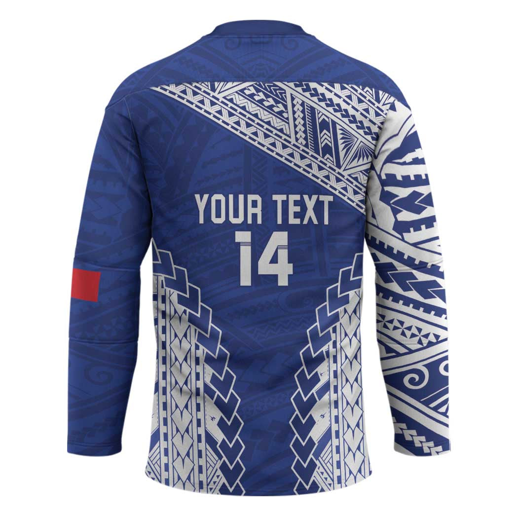 Toa Samoa Rugby Custom Hockey Jersey Go Champions Pacific Samoan Pattern - Polynesian Pride