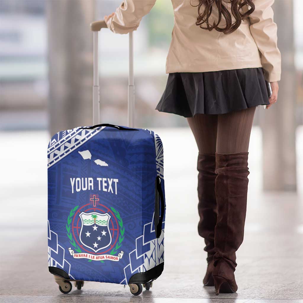 Toa Samoa Rugby Custom Luggage Cover Go Champions Pacific Samoan Pattern - Polynesian Pride
