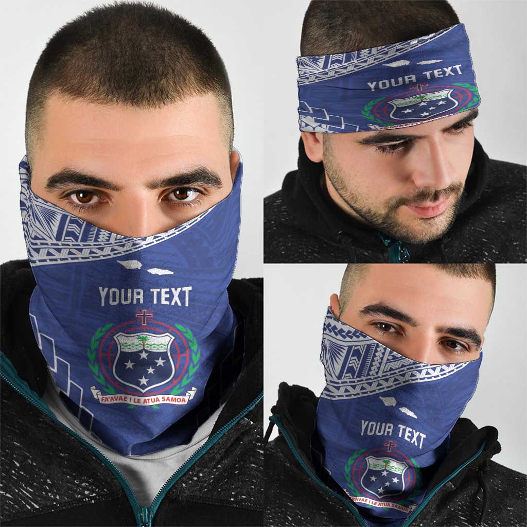 Toa Samoa Rugby Custom Neck Gaiter Go Champions Pacific Samoan Pattern - Polynesian Pride