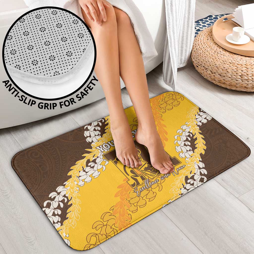 Personalized Mililani Hawaii High School Bathroom Set Puakenikeni Lei Hawaiian Pattern LT14 - Polynesian Pride