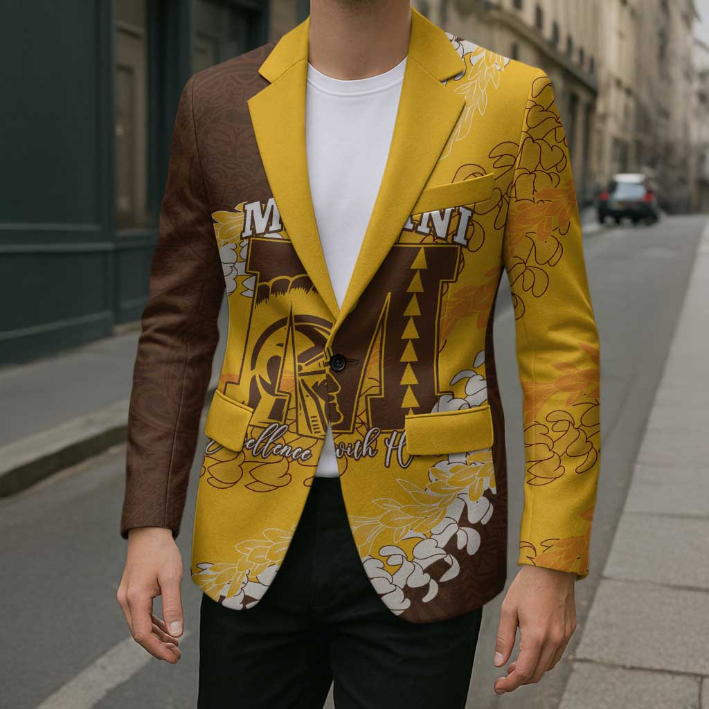 Personalized Mililani Hawaii High School Blazer Puakenikeni Lei Hawaiian Pattern LT14 - Polynesian Pride