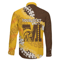 Personalized Mililani Hawaii High School Family Matching Off The Shoulder Long Sleeve Dress and Hawaiian Shirt Puakenikeni Lei Hawaiian Pattern LT14 - Polynesian Pride