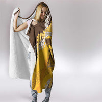 Personalized Mililani Hawaii High School Hooded Blanket Puakenikeni Lei Hawaiian Pattern - Polynesian Pride