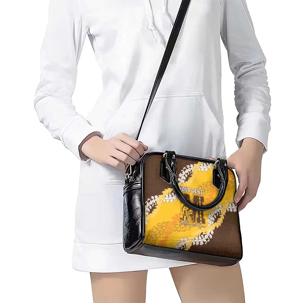 Personalized Mililani Hawaii High School Shoulder Handbag Puakenikeni Lei Hawaiian Pattern - Polynesian Pride