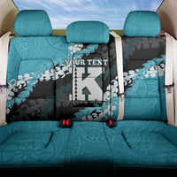 Personalized Kapolei Hawaii High School Back Car Seat Cover Puakenikeni Lei Hawaiian Pattern LT14 One Size Teal - Polynesian Pride