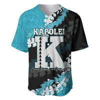 Personalized Kapolei Hawaii High School Baseball Jersey Puakenikeni Lei Hawaiian Pattern - Polynesian Pride