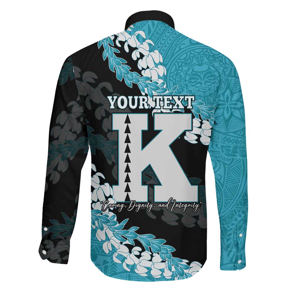Personalized Kapolei Hawaii High School Family Matching Off Shoulder Maxi Dress and Hawaiian Shirt Puakenikeni Lei Hawaiian Pattern LT14 - Polynesian Pride