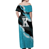 Personalized Kapolei Hawaii High School Family Matching Off Shoulder Maxi Dress and Hawaiian Shirt Puakenikeni Lei Hawaiian Pattern LT14 - Polynesian Pride