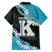 Personalized Kapolei Hawaii High School Family Matching Off Shoulder Short Dress and Hawaiian Shirt Puakenikeni Lei Hawaiian Pattern LT14 - Polynesian Pride