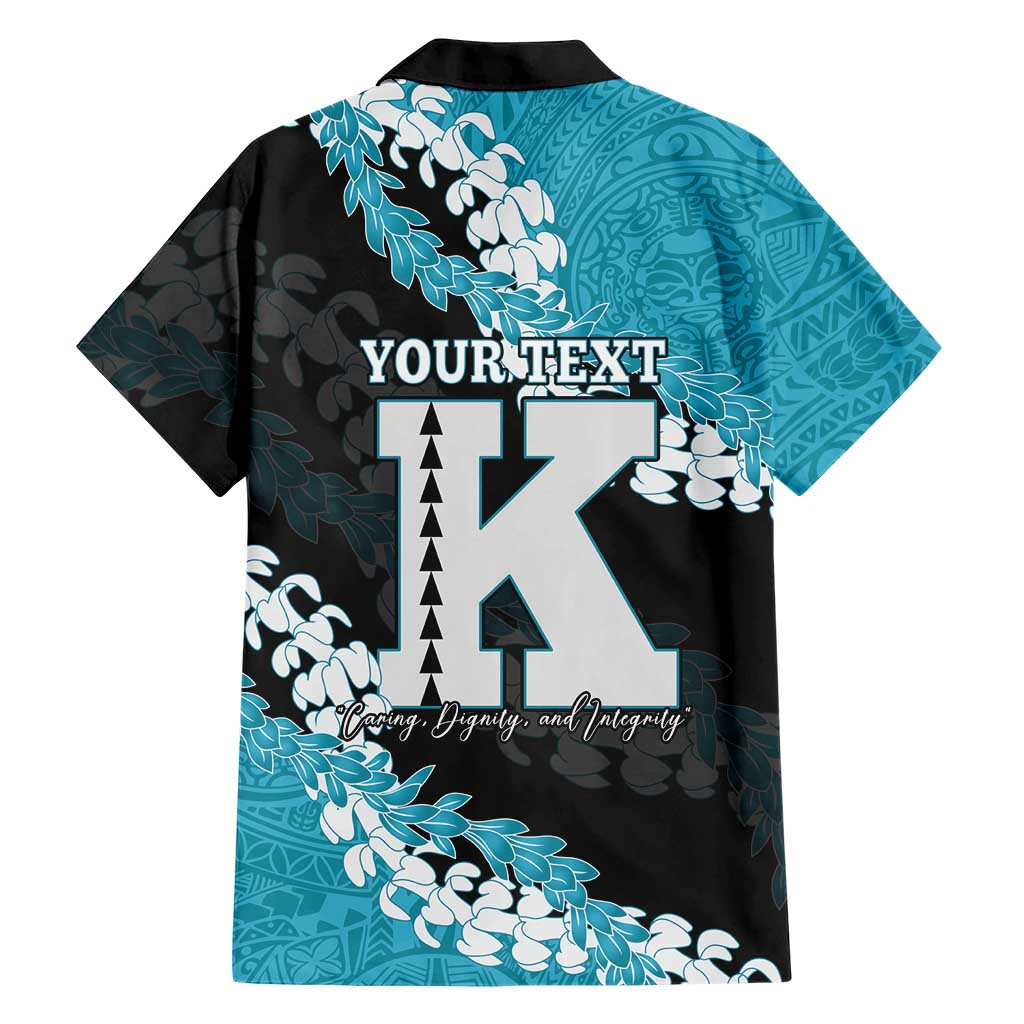 Personalized Kapolei Hawaii High School Family Matching Tank Maxi Dress and Hawaiian Shirt Puakenikeni Lei Hawaiian Pattern LT14 - Polynesian Pride