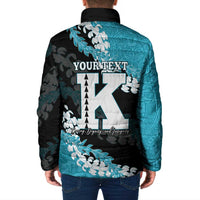 Personalized Kapolei Hawaii High School Padded Jacket Puakenikeni Lei Hawaiian Pattern LT14 - Polynesian Pride