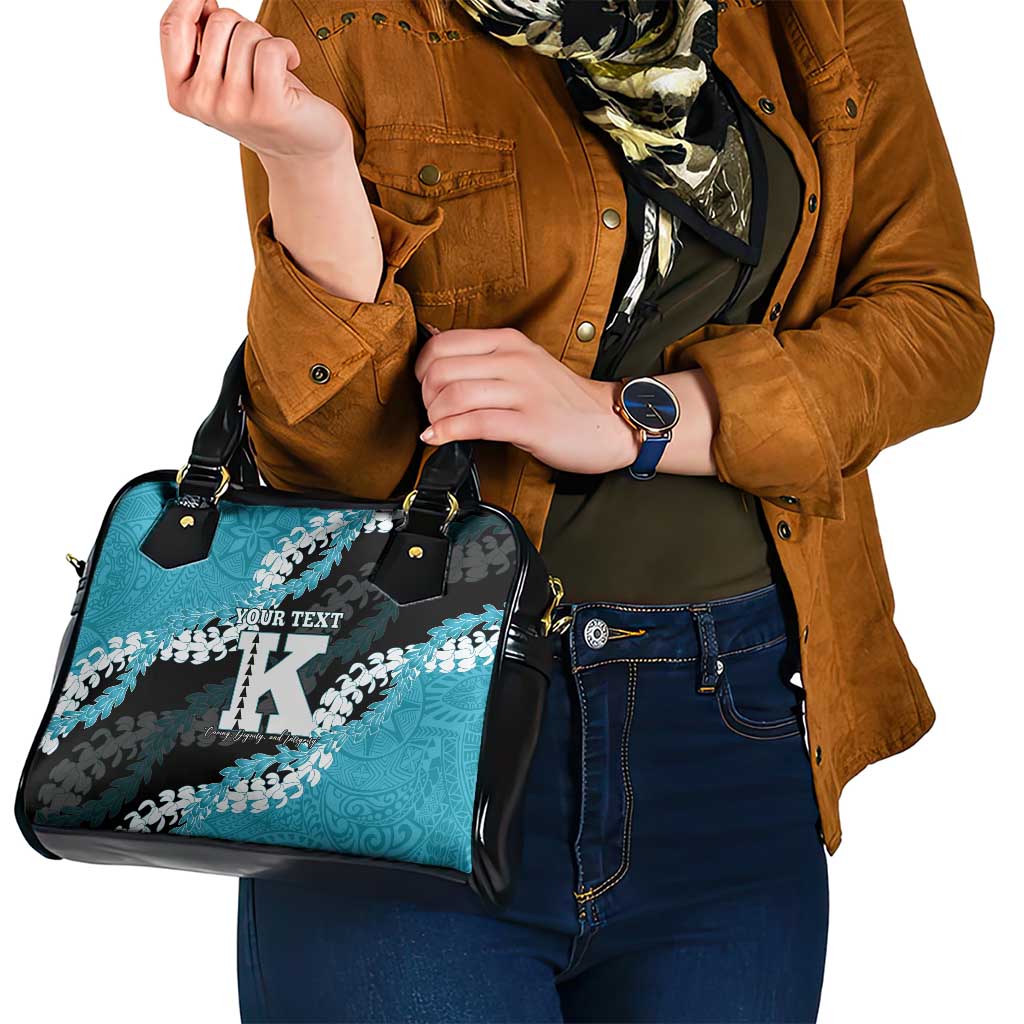 Personalized Kapolei Hawaii High School Shoulder Handbag Puakenikeni Lei Hawaiian Pattern - Polynesian Pride