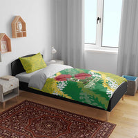 Personalized Leilehua Hawaii High School Bedding Set Puakenikeni Lei Hawaiian Pattern - Polynesian Pride