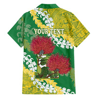 Personalized Leilehua Hawaii High School Family Matching Long Sleeve Bodycon Dress and Hawaiian Shirt Puakenikeni Lei Hawaiian Pattern LT14 - Polynesian Pride