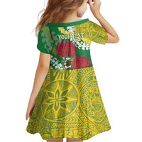Personalized Leilehua Hawaii High School Family Matching Mermaid Dress and Hawaiian Shirt Puakenikeni Lei Hawaiian Pattern LT14 - Polynesian Pride