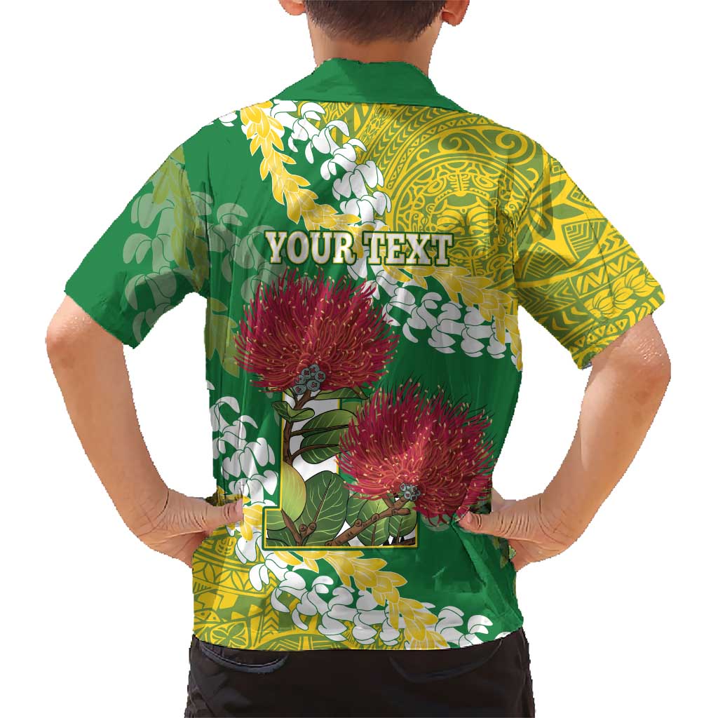 Personalized Leilehua Hawaii High School Family Matching Off The Shoulder Long Sleeve Dress and Hawaiian Shirt Puakenikeni Lei Hawaiian Pattern LT14 - Polynesian Pride