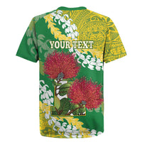 Personalized Leilehua Hawaii High School Rugby Jersey Puakenikeni Lei Hawaiian Pattern - Polynesian Pride