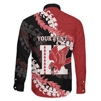 Personalized Kalani Hawaii High School Family Matching Off The Shoulder Long Sleeve Dress and Hawaiian Shirt Puakenikeni Lei Hawaiian Pattern LT14 - Polynesian Pride