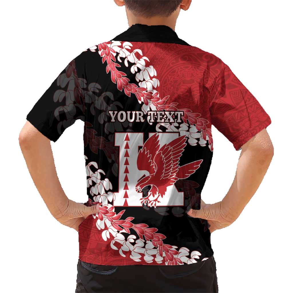 Personalized Kalani Hawaii High School Family Matching Puletasi and Hawaiian Shirt Puakenikeni Lei Hawaiian Pattern LT14 - Polynesian Pride
