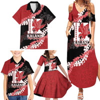 Personalized Kalani Hawaii High School Family Matching Summer Maxi Dress and Hawaiian Shirt Puakenikeni Lei Hawaiian Pattern LT14 - Polynesian Pride