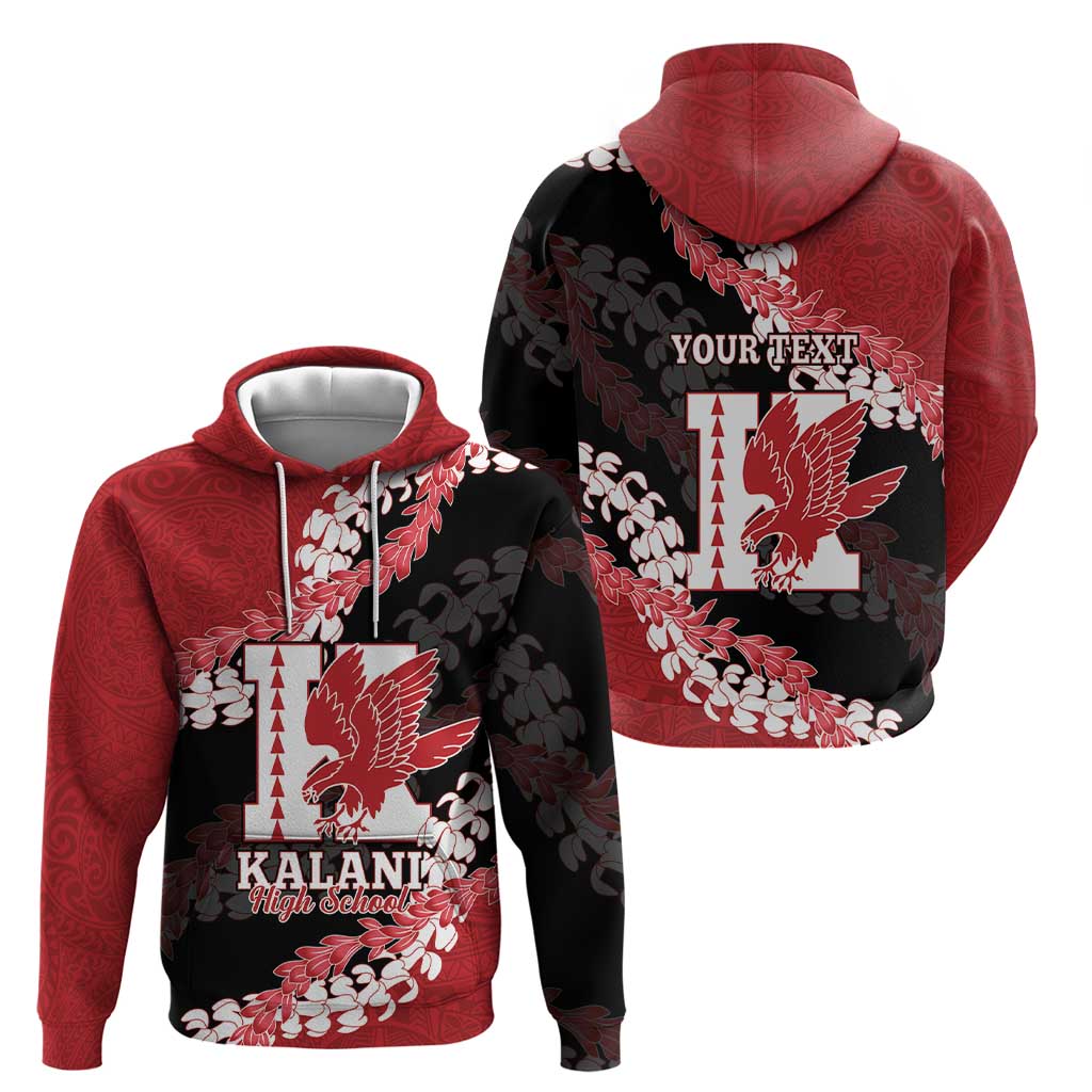 Personalized Kalani Hawaii High School Hoodie Puakenikeni Lei Hawaiian Pattern LT14 - Polynesian Pride
