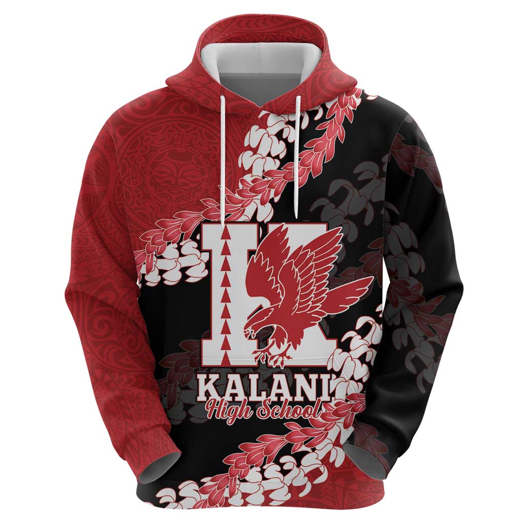 Personalized Kalani Hawaii High School Hoodie Puakenikeni Lei Hawaiian Pattern LT14 - Polynesian Pride