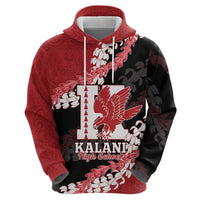 Personalized Kalani Hawaii High School Hoodie Puakenikeni Lei Hawaiian Pattern LT14 - Polynesian Pride