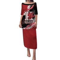 Personalized Kalani Hawaii High School Puletasi Puakenikeni Lei Hawaiian Pattern - Polynesian Pride