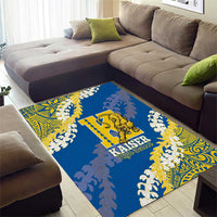 Kaiser Hawaii High School Area Rug Puakenikeni Lei Hawaiian Pattern LT14 - Polynesian Pride