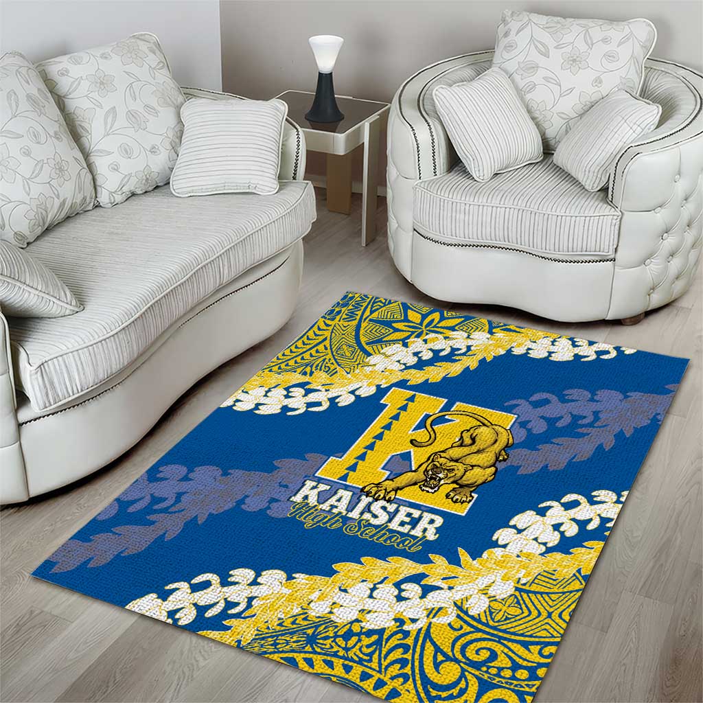 Kaiser Hawaii High School Area Rug Puakenikeni Lei Hawaiian Pattern LT14 - Polynesian Pride