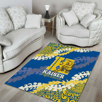 Kaiser Hawaii High School Area Rug Puakenikeni Lei Hawaiian Pattern LT14 - Polynesian Pride