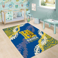 Kaiser Hawaii High School Area Rug Puakenikeni Lei Hawaiian Pattern LT14 - Polynesian Pride