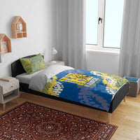 Kaiser Hawaii High School Bedding Set Puakenikeni Lei Hawaiian Pattern - Polynesian Pride