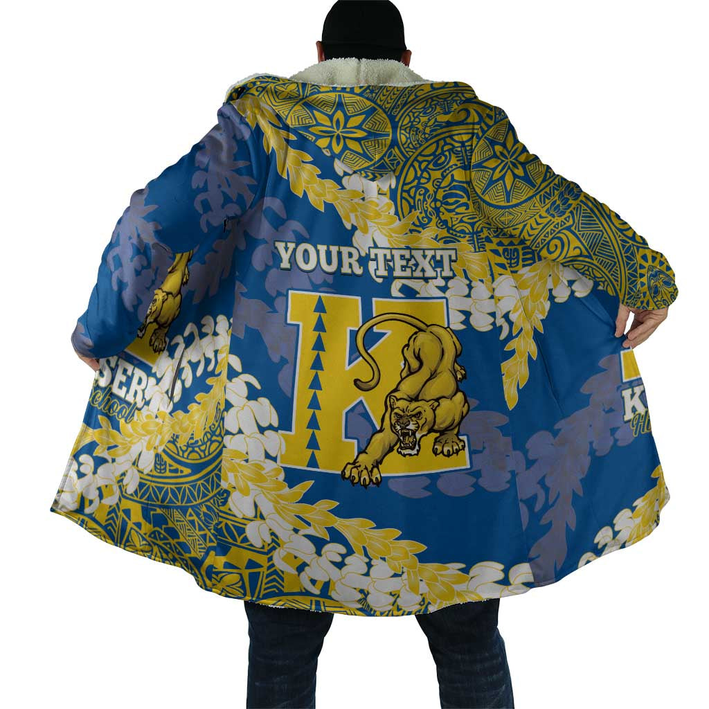 Personalized Kaiser Hawaii High School Cloak Puakenikeni Lei Hawaiian Pattern - Polynesian Pride