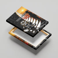 Custom New Zealand Silver Fern Rugby ANZAC Day Canvas Wall Art 2024 All Black Tiki Mascot LT14 - Polynesian Pride