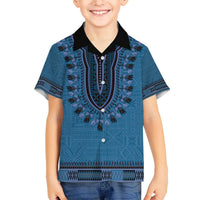 Blue African Dashiki With Fijian Tapa Pattern Hawaiian Shirt LT14 - Polynesian Pride
