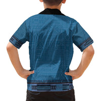 Blue African Dashiki With Fijian Tapa Pattern Hawaiian Shirt LT14 - Polynesian Pride