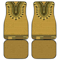 Gold African Dashiki With Fijian Tapa Pattern Car Mats