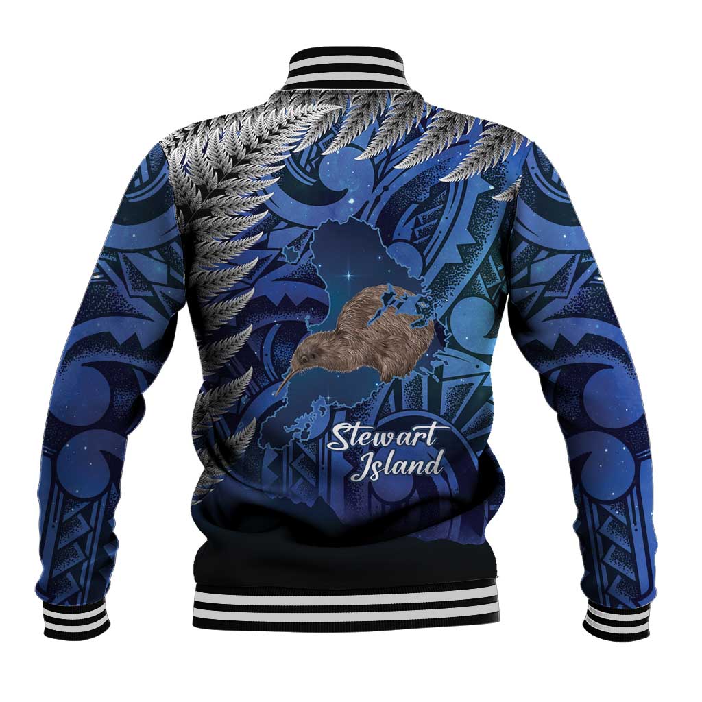 New Zealand Stewart Island Baseball Jacket Rakiura Kiwi Maori Glowing Sky LT14 - Polynesian Pride
