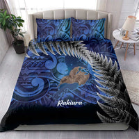 New Zealand Stewart Island Bedding Set Rakiura Kiwi Maori Glowing Sky