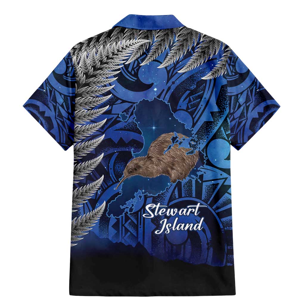 New Zealand Stewart Island Family Matching Mermaid Dress and Hawaiian Shirt Rakiura Kiwi Maori Glowing Sky LT14 - Polynesian Pride
