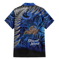 New Zealand Stewart Island Family Matching Mermaid Dress and Hawaiian Shirt Rakiura Kiwi Maori Glowing Sky LT14 - Polynesian Pride