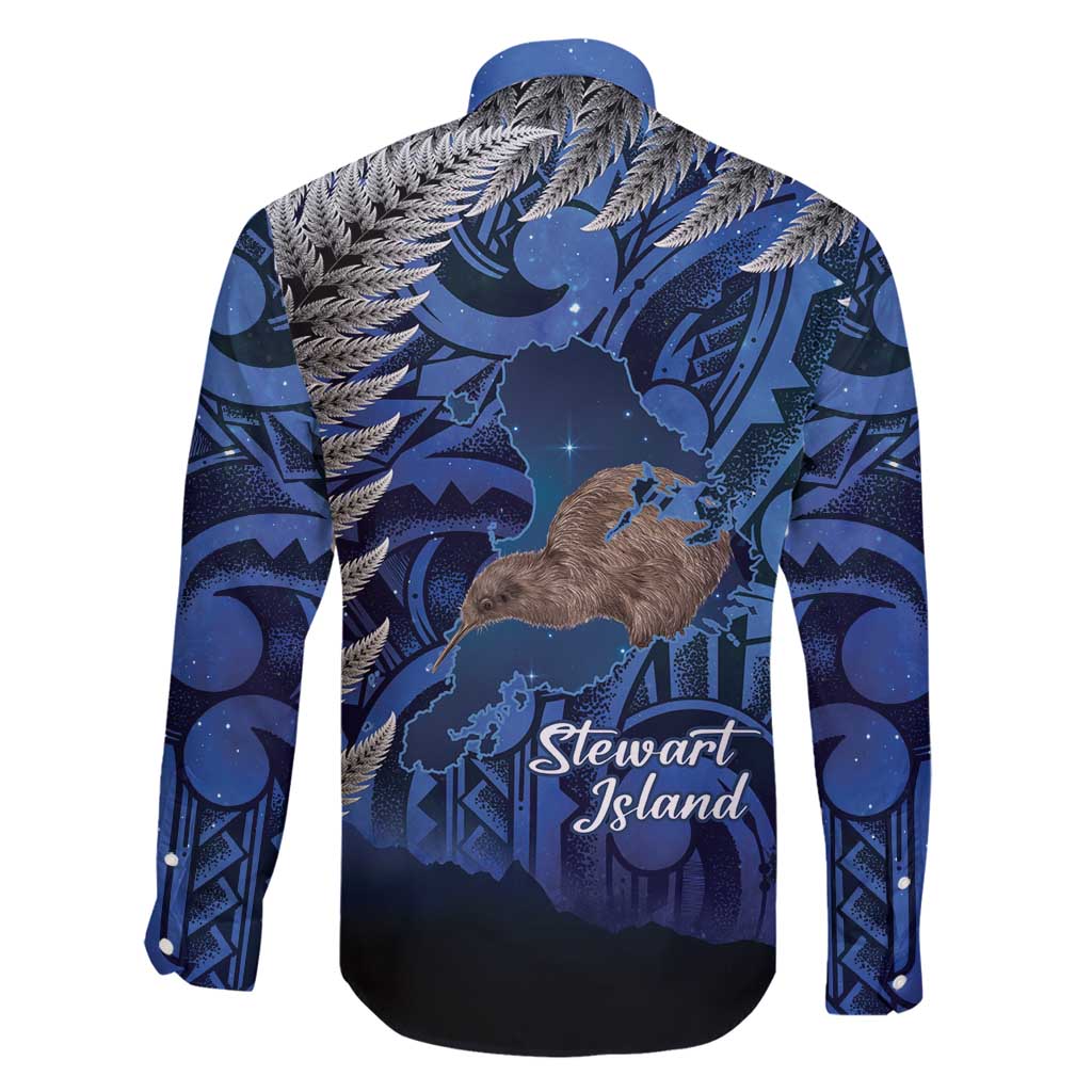 New Zealand Stewart Island Family Matching Off Shoulder Maxi Dress and Hawaiian Shirt Rakiura Kiwi Maori Glowing Sky LT14 - Polynesian Pride