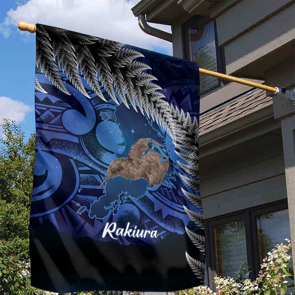 New Zealand Stewart Island Garden Flag Rakiura Kiwi Maori Glowing Sky LT14 - Polynesian Pride